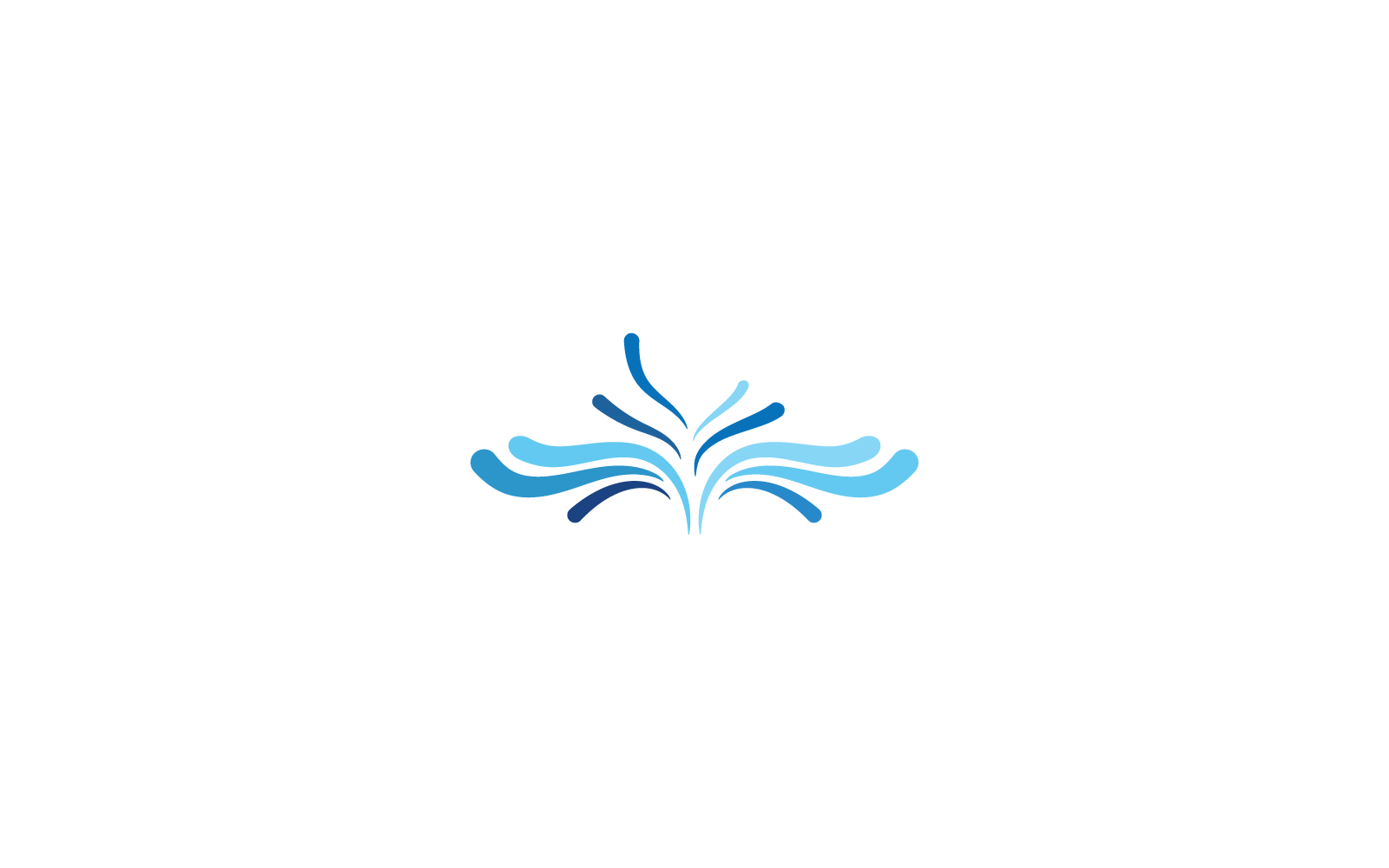 Water splash template illustration vector flat design Logo Template