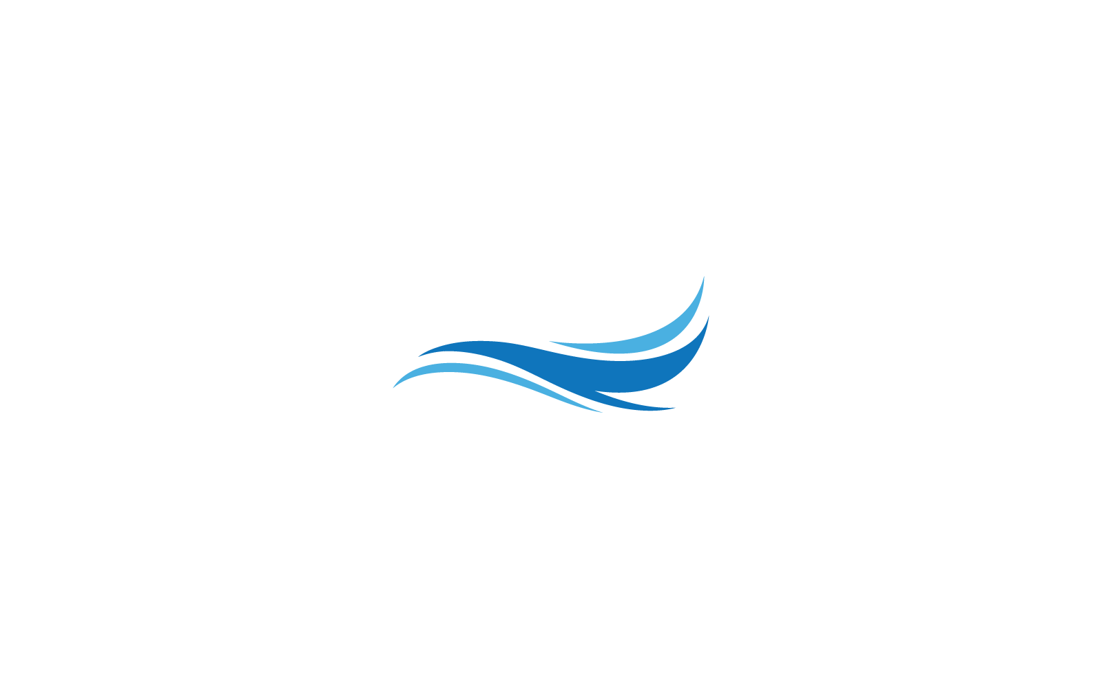 Water wave icon Logo design vector Template