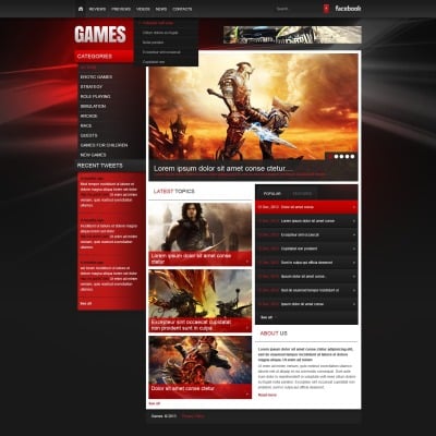 23+ Best Games Website Templates