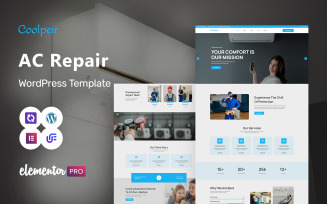 Coolpeir - Air Condition & Heating WordPress Elementor Theme