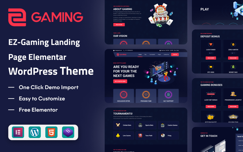 EZ Game & Casino: The Ultimate Resource for Game & Casino Walkthroughs and Tips WordPress Theme