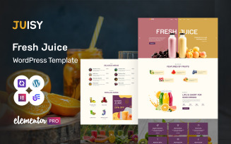 Juisy - Food Juice Store Manufacturer WordPress Elementor Theme