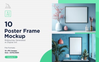 Poster Frame Mockup 10 Set Vol - 11