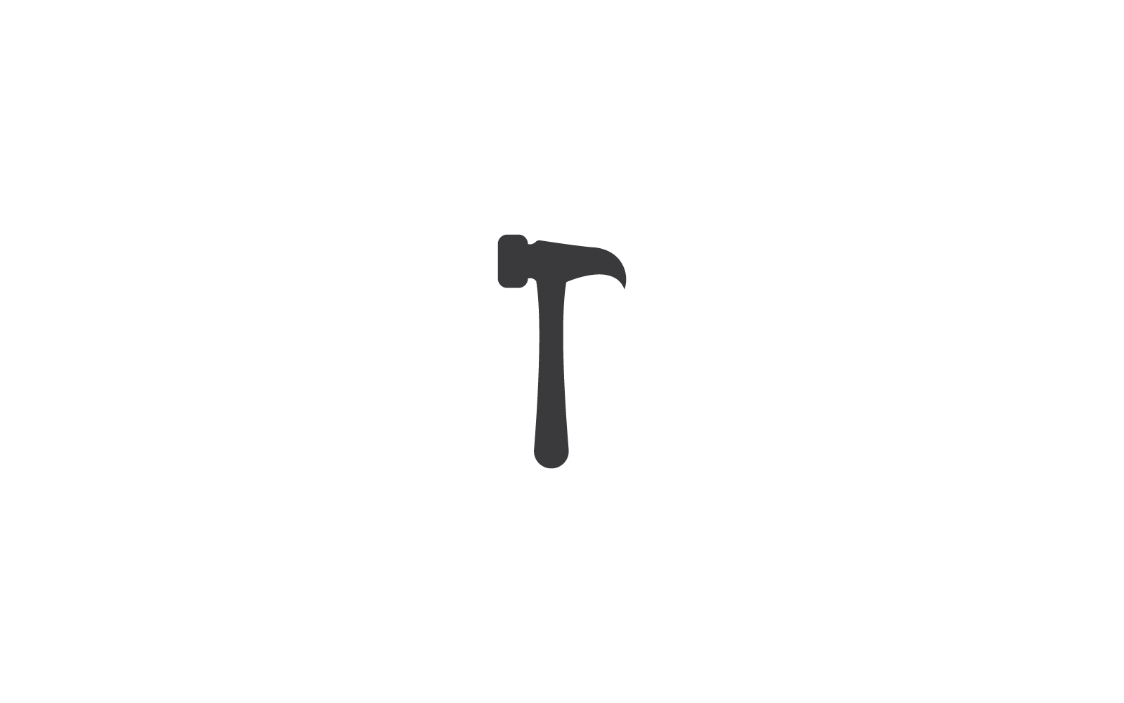Hammer construction tool icon vector  template