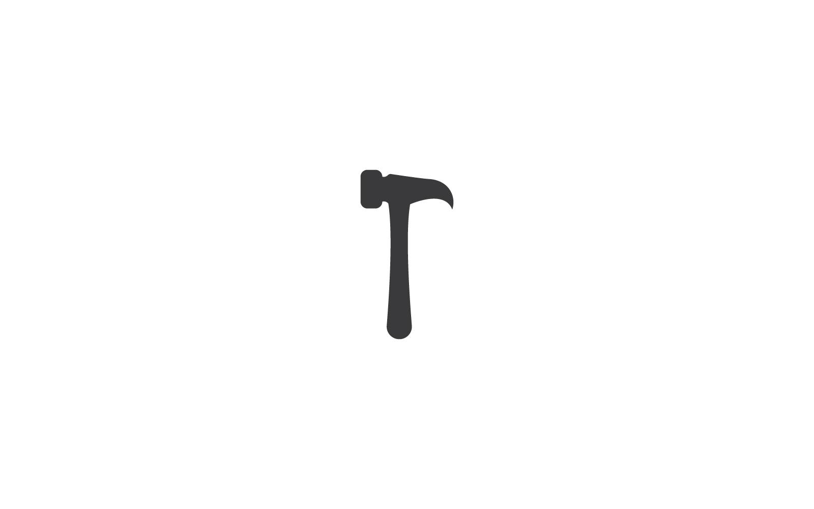 Hammer construction tool icon vector template