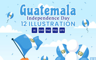 12 Guatemala Independence Day Illustration