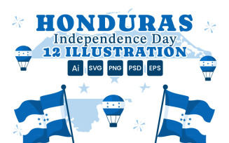 12 Honduras Independence Day Illustration