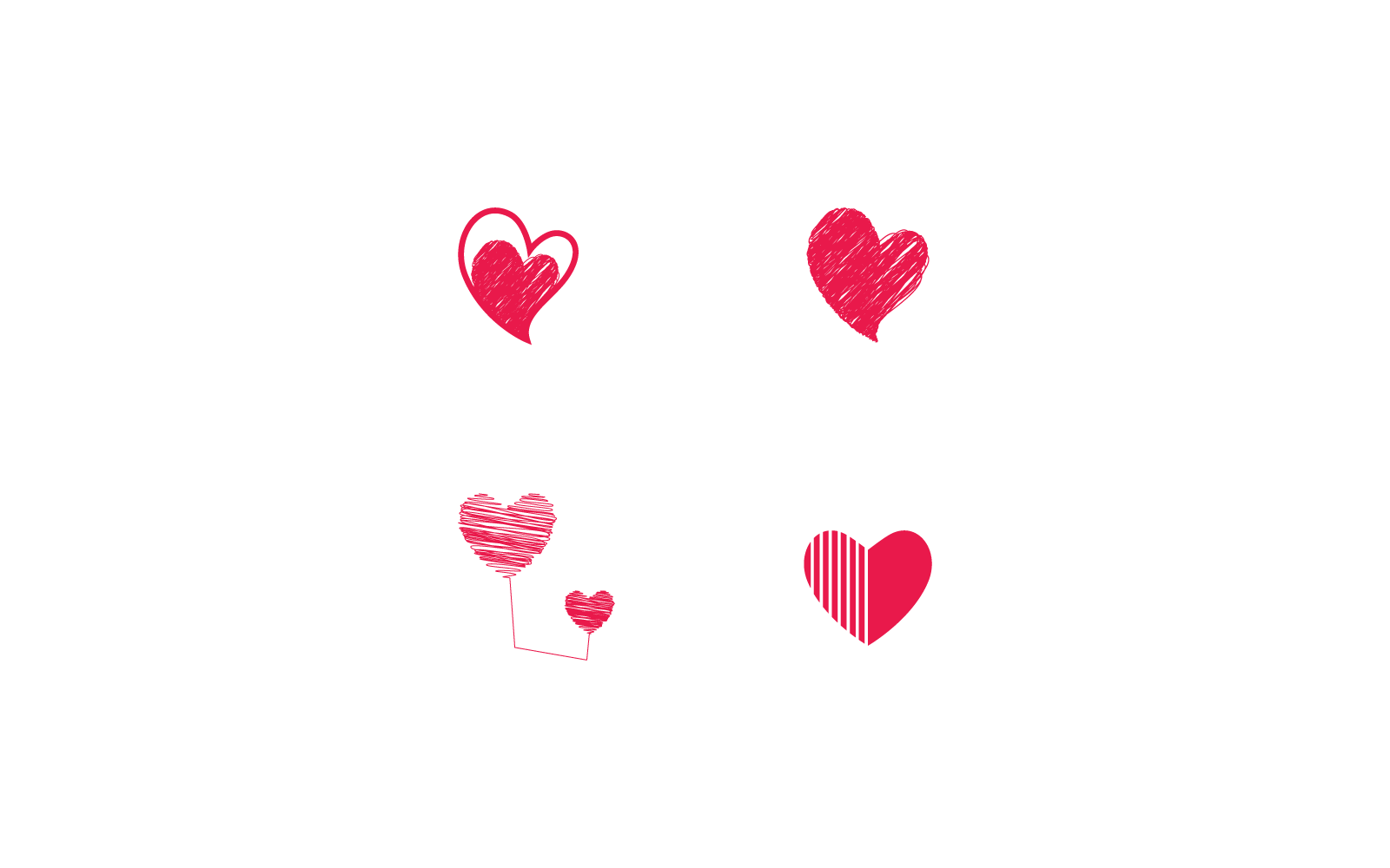 Love Logo template Vector icon illustration design