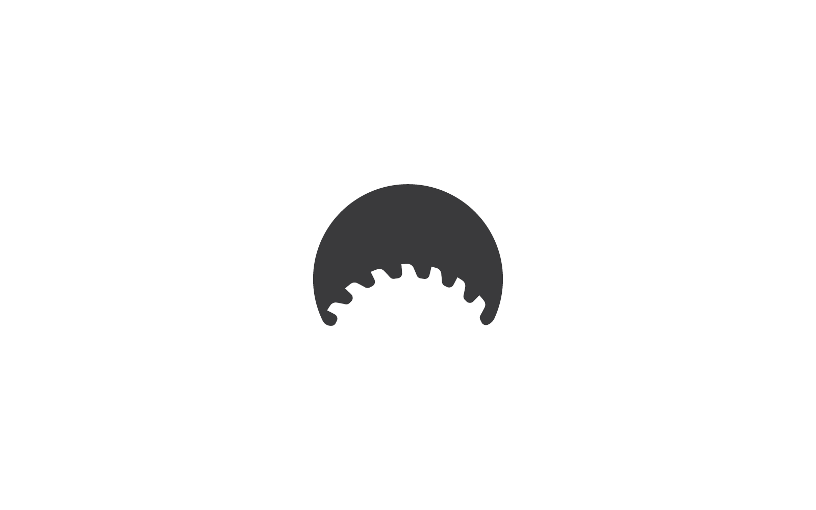 Metal saw logo vector icon design template