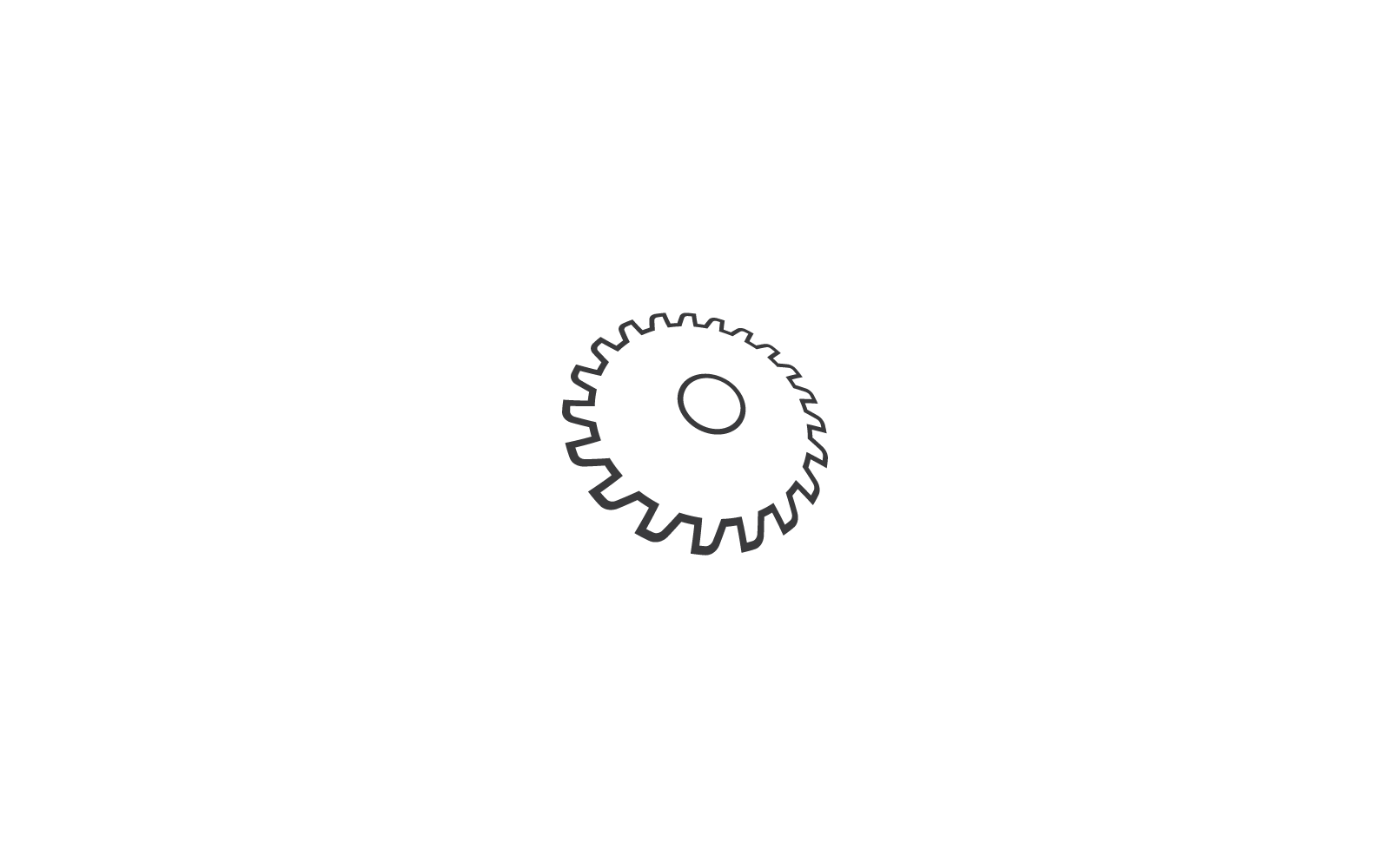 Metal saw logo vector icon template design