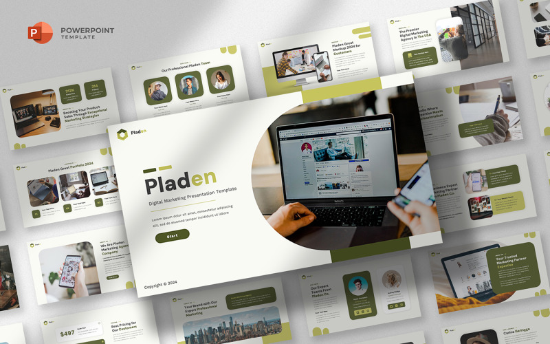 Pladen - Marketing Strategy Powerpoint Template PowerPoint Template