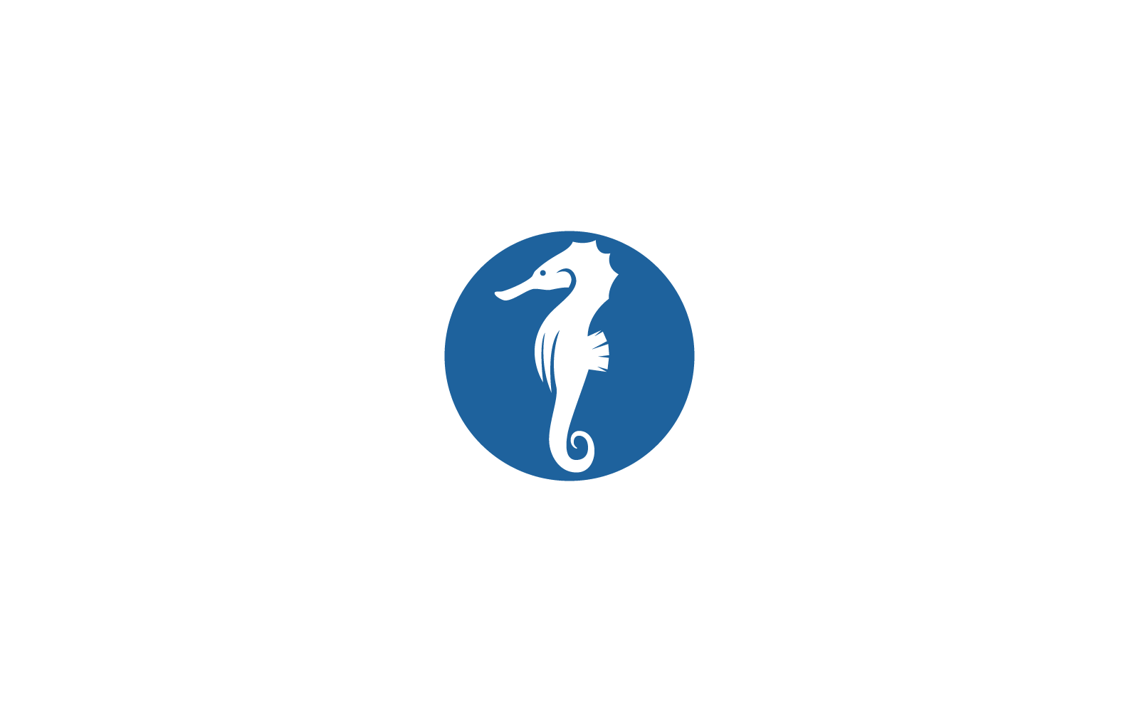 Sea horse illustration icon vector design