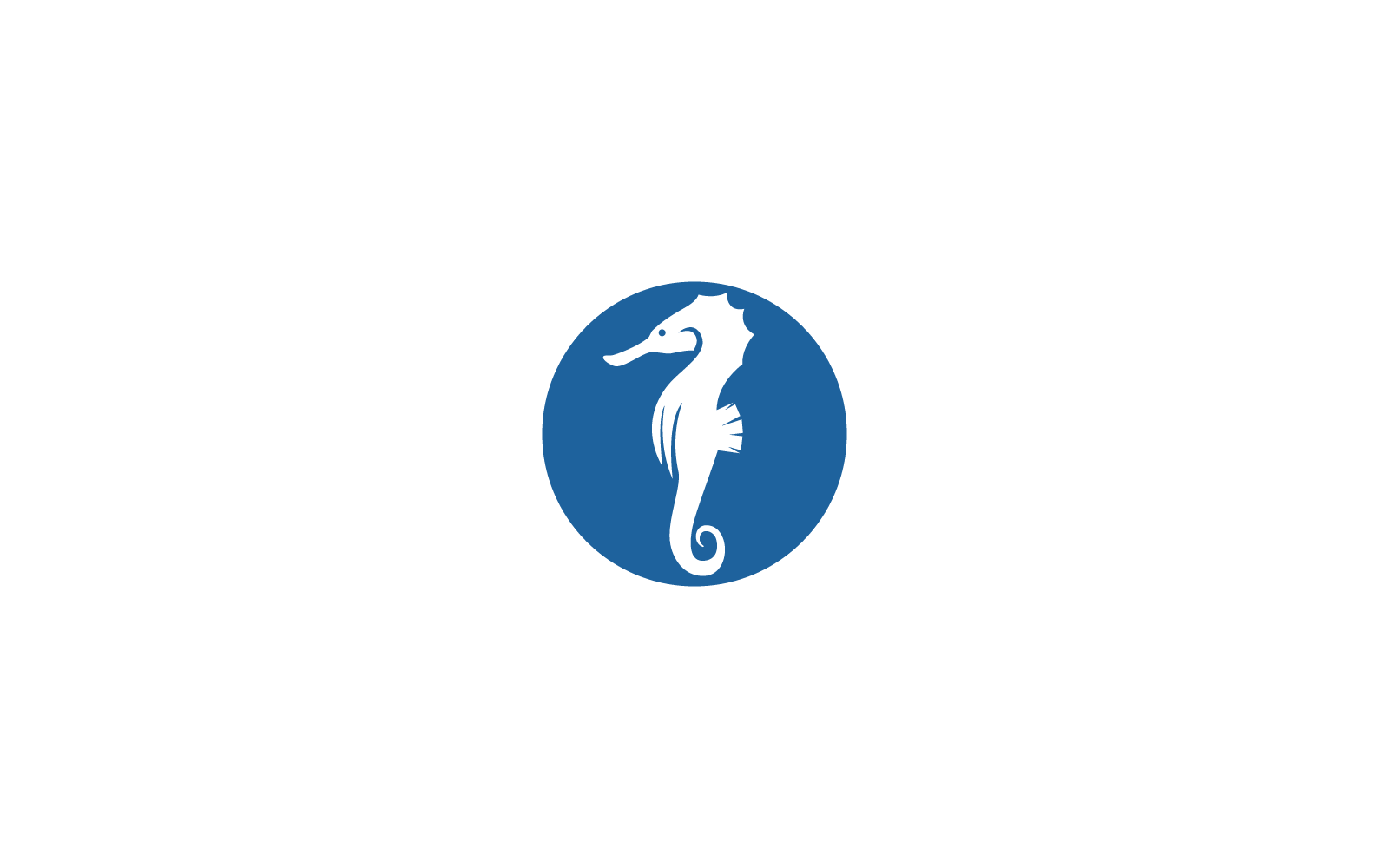 Sea horse illustration icon vector design Logo Template