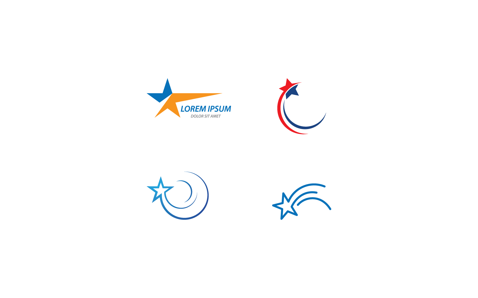 Star icon Logo Template vector illustration design