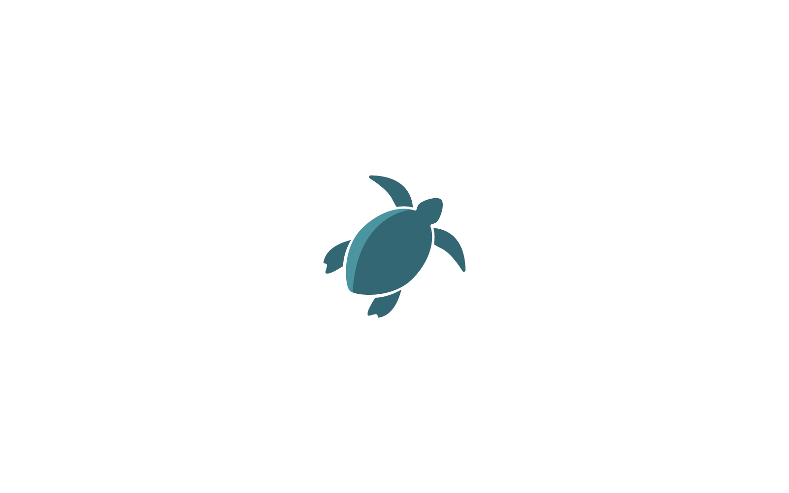 Turtle logo icon vector illustration flat design