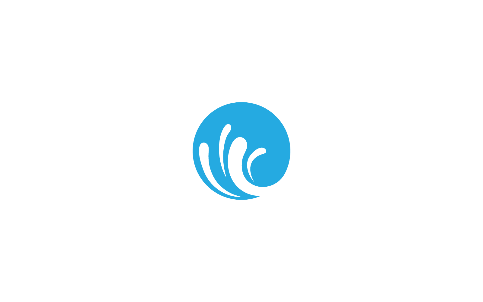 Water Splash icon logo vector ilustration