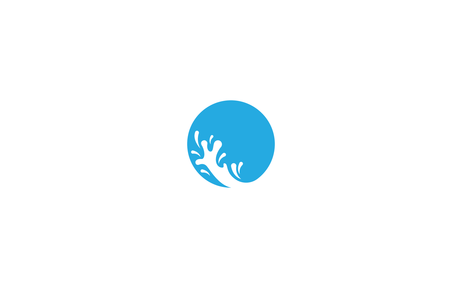 Water Splash logo vector ilustration template icon