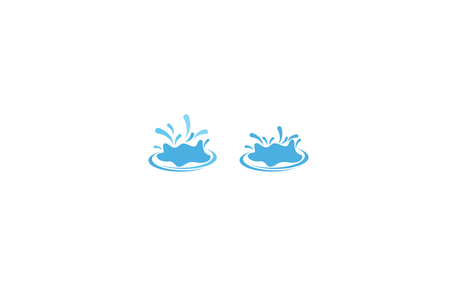 Water Splash logo vector template ilustration