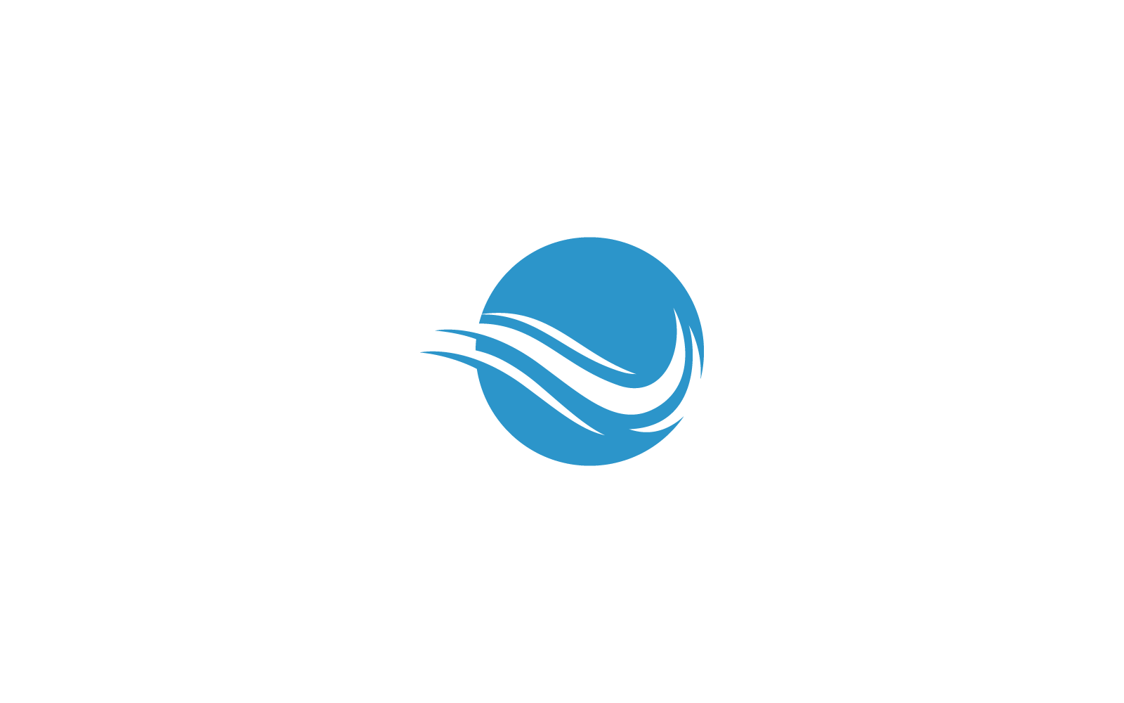 Water wave Logo icon design vector illustration