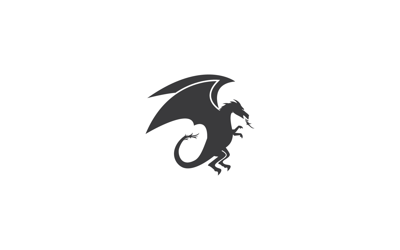 Dragon logo template vector illustration