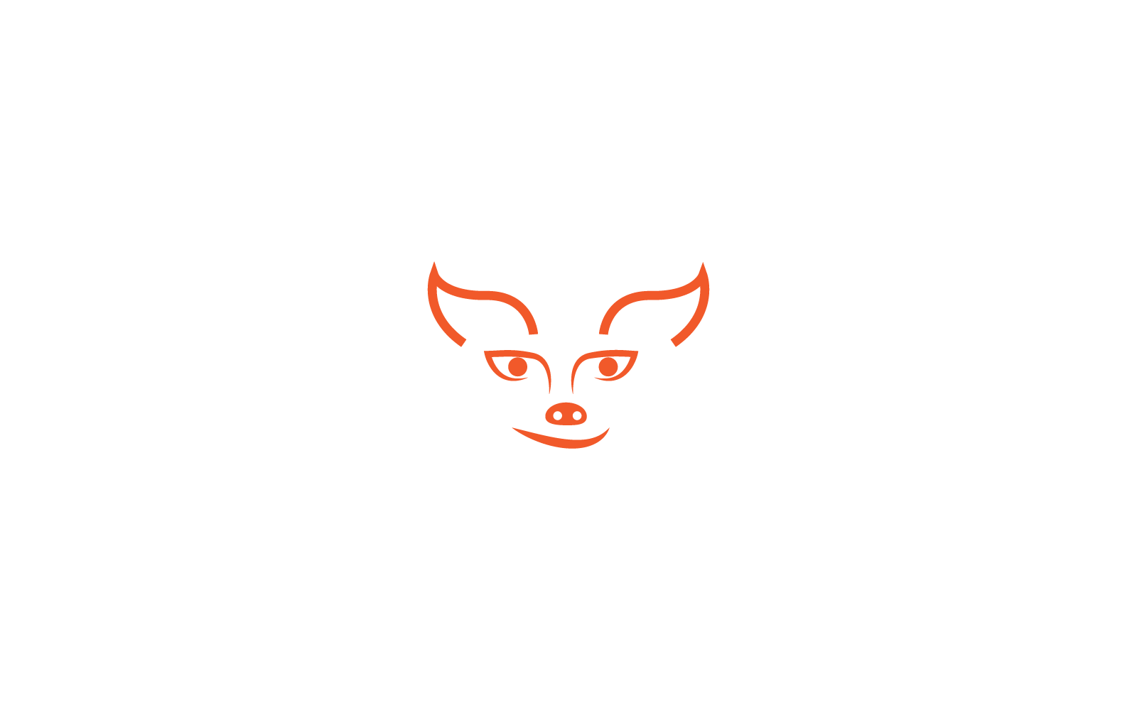 Fox logo illustration vector icon template