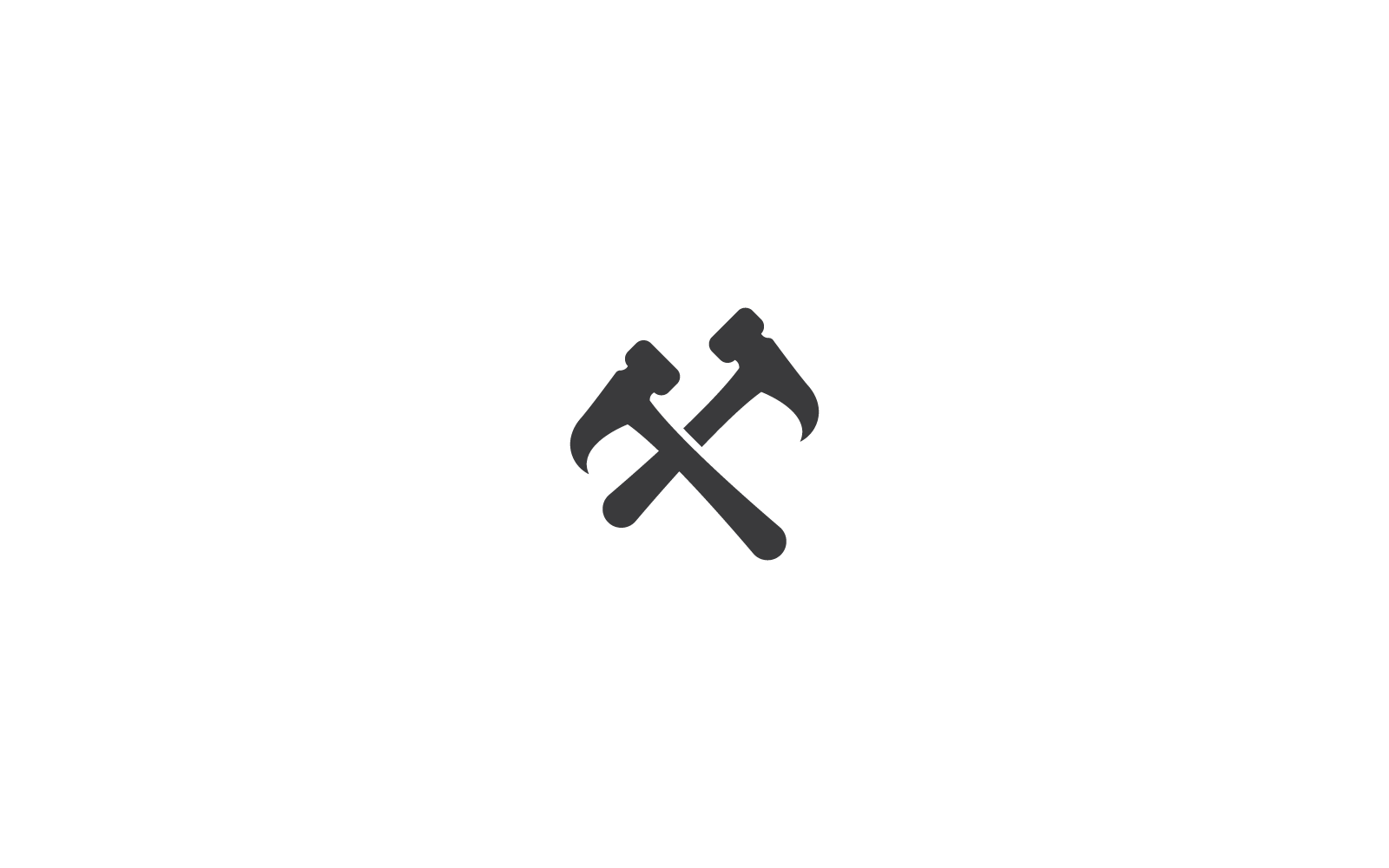Hammer construction tool icon logo vector  template