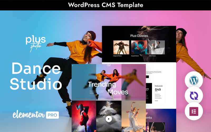 Plusstudio - Dance Studio Multipurpose Responsive WordPress Theme