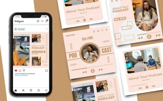 Podcast Instagram Post Template 4