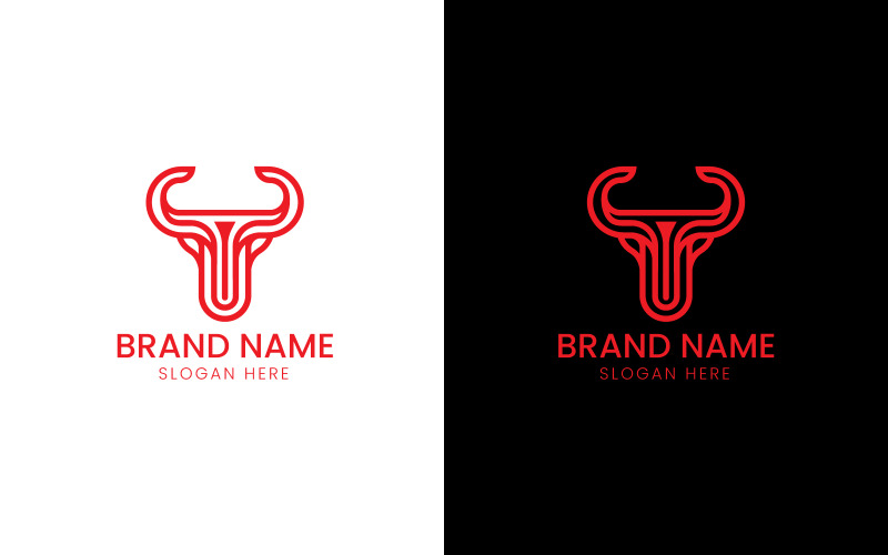 Bull Horn vector logo-08-219 Logo Template