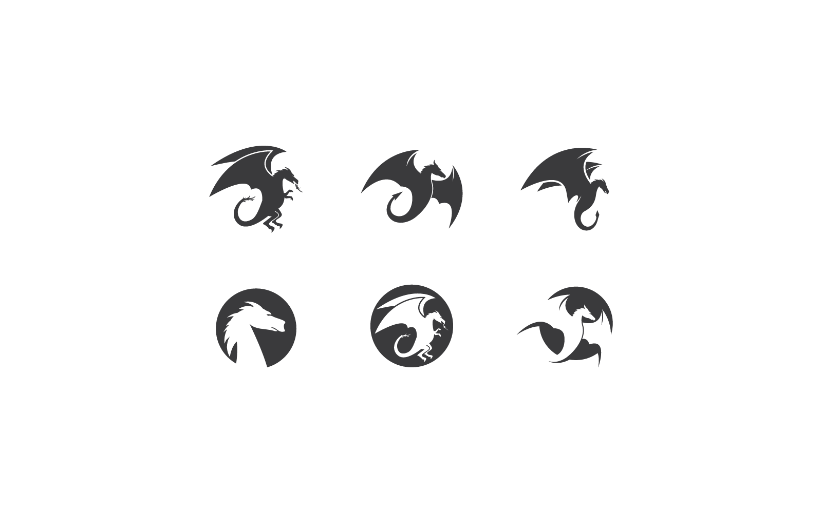 Dragon logo design vector illustration Logo Template