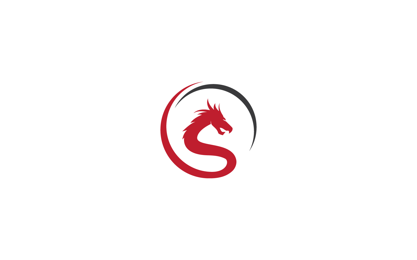 Dragon logo template vector icon illustration