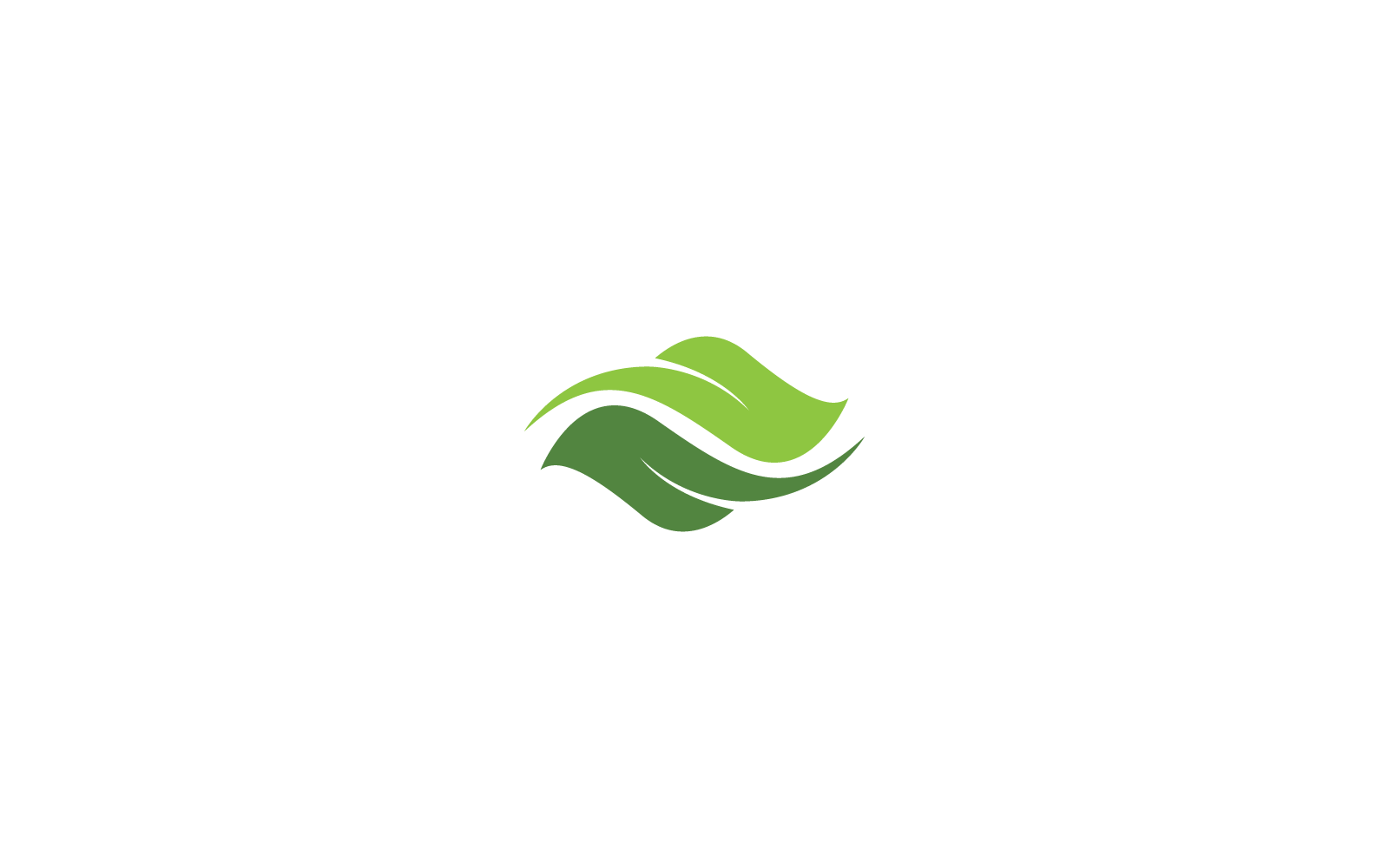Icono de vector de logotipo de elemento de naturaleza de hoja verde
