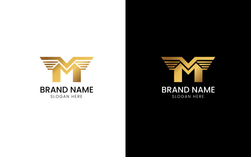 Letter M wing logo-08-221 Logo Template