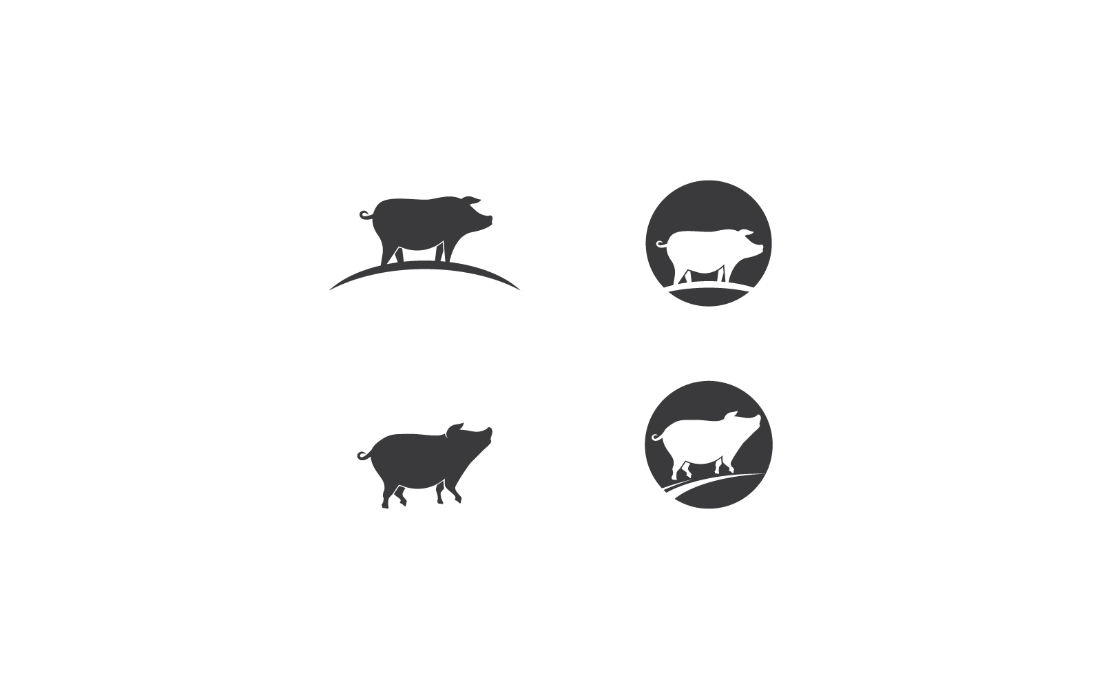 Pig logo illustration vector design icon