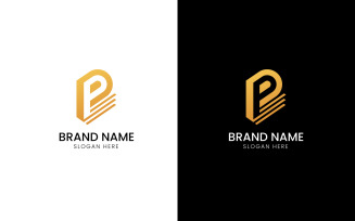 Letter P financial logo-08-231