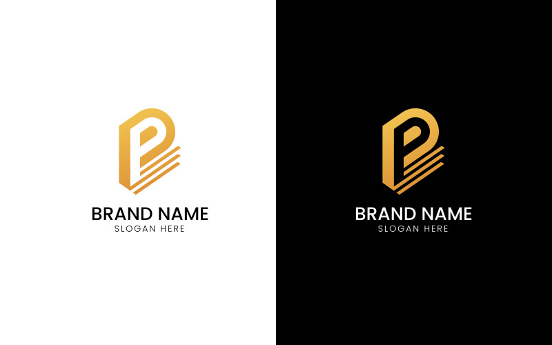 Letter P financial logo-08-231 Logo Template