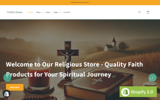 Tishfy5 - Religious Store Shopify 2.0 Theme