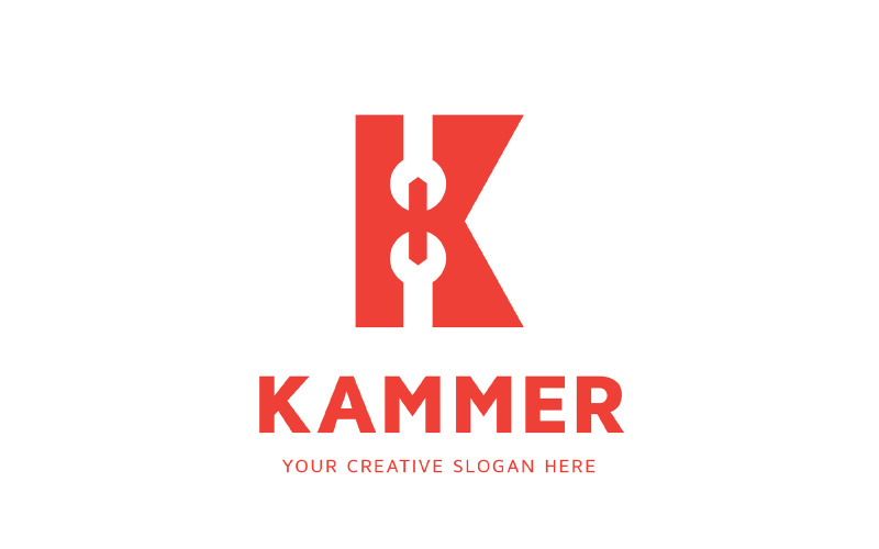 Wrenches K Letter Logo Design Template Logo Template