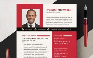 Creative Professional Resume Template Layout