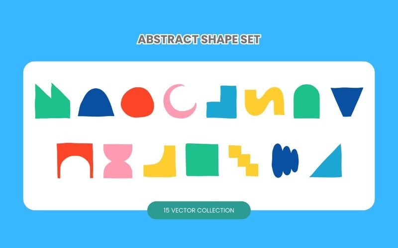 Abstract Shape Set Vector Collection Vector Graphic