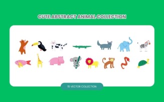 Cute Abstract Animal Collection