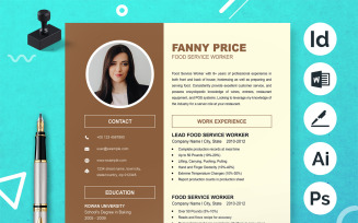 Modern Resume And CV Template Layout