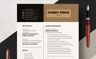 Simple And Clean Resume Template Design