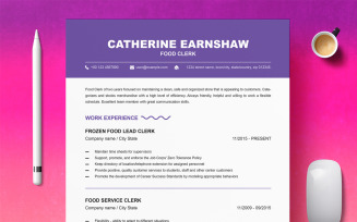 Simple Resume And CV Template Design