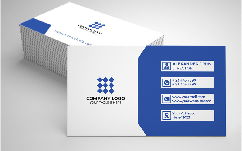 Clean Design Business Card Layout Design Corporate Identity