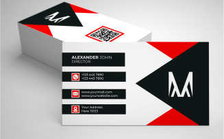 Corporate Business Card Template Design 180