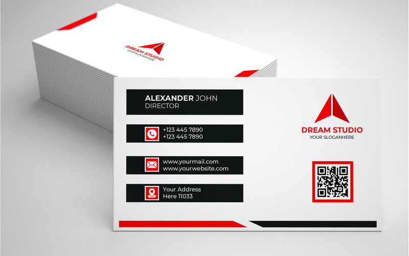 Creative Business Card Template - Business Card Design New Corporate Identity