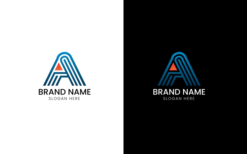 Letter A arrow financial logo-08-241 Logo Template