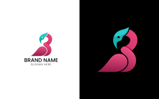 Letter B pelican logo-08-242