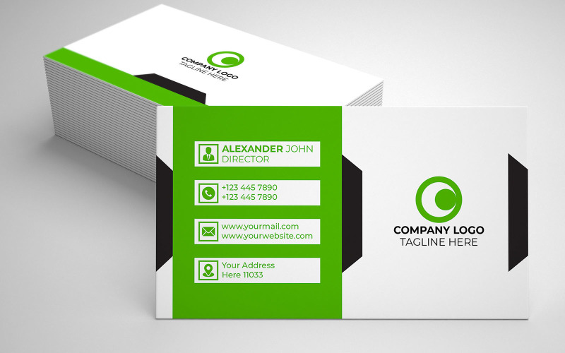 Professional Business Card-Personal Design Corporate Identity